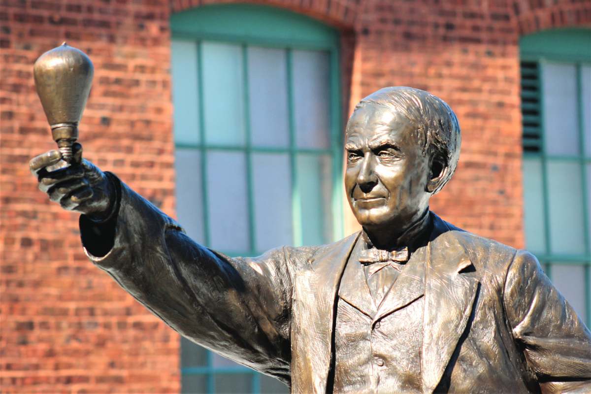 Thomas Edison statue at Thomas Edison National Historical Park CREDIT Jeff Heilman