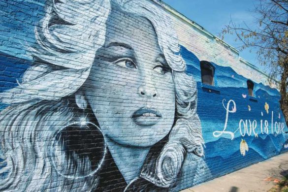 Dolly Parton Mural in NoDa