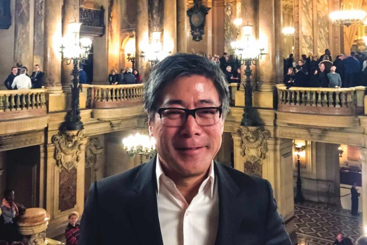 Jon Nakagawa at the Opera Garnier to see a new work by Canadian choreographer Crystal Pite for the Paris Opera Ballet Credit Nakagawa