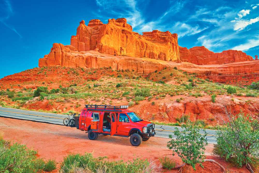 Camper Van in Arches National Park (Photo by Patrick Jennings)