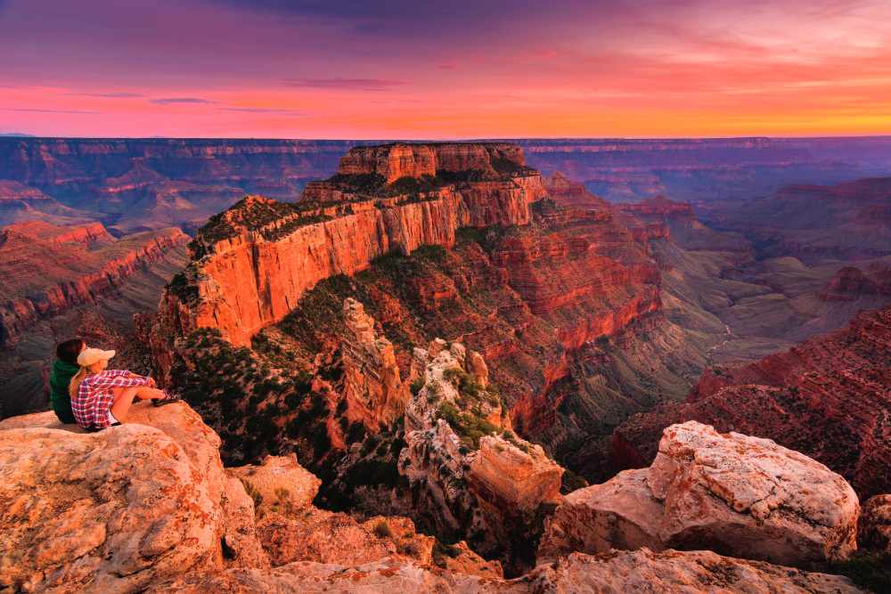 Sunset at North Rim in Grand Canyon National Park (Photo by Pat Tr)
