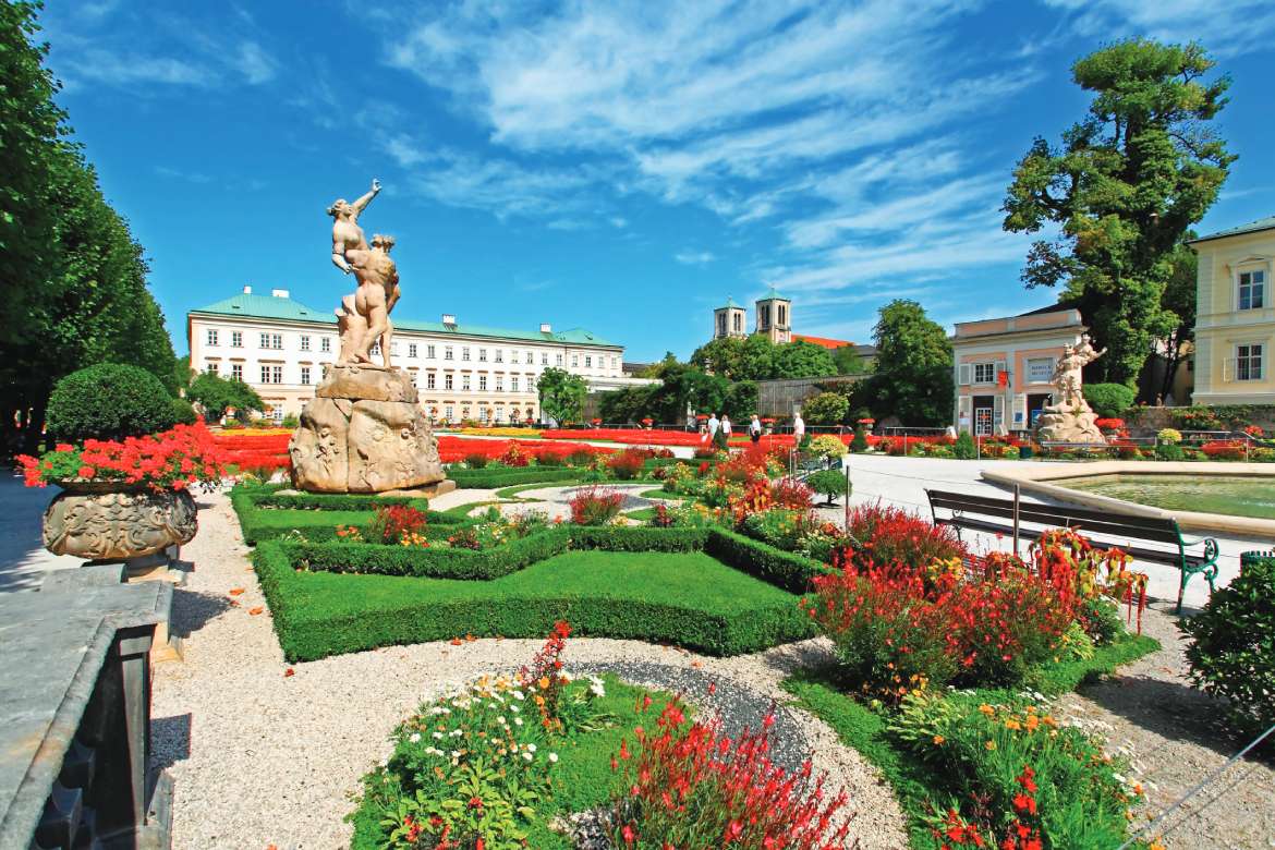 Mirabell Palace and Garden in Salzburg Austria (Photo by Gary718)