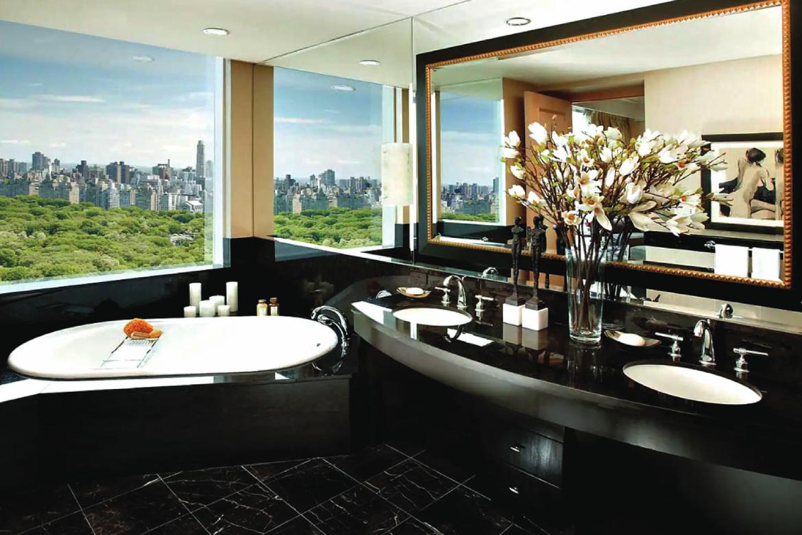 Oriental Suite Bathroom at the Mandarin Oriental, New York