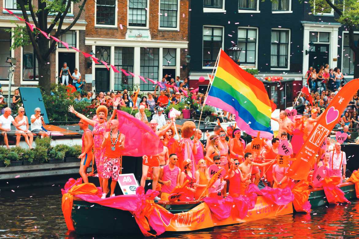 Gay Pride Amsterdam, Netherlands (Photo by Kavalenkau)