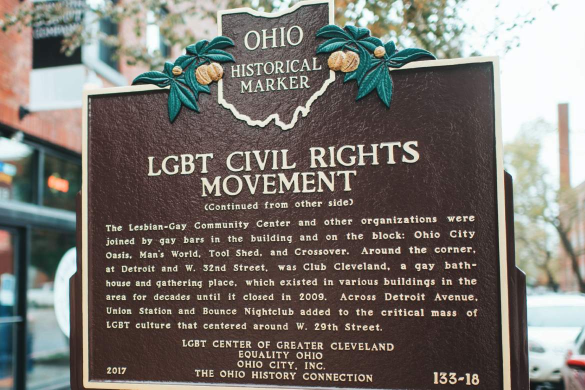 LGBTQ Civil Rights Movement Marker (Photo: Courtesy of Arlo Grey)