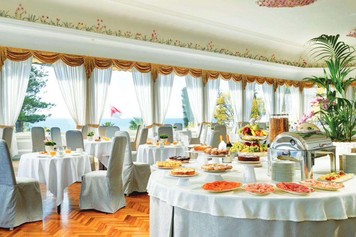 Royal Hotel Sanremo Restaurant Fiori di Murano Colazione Buffet Breakfast