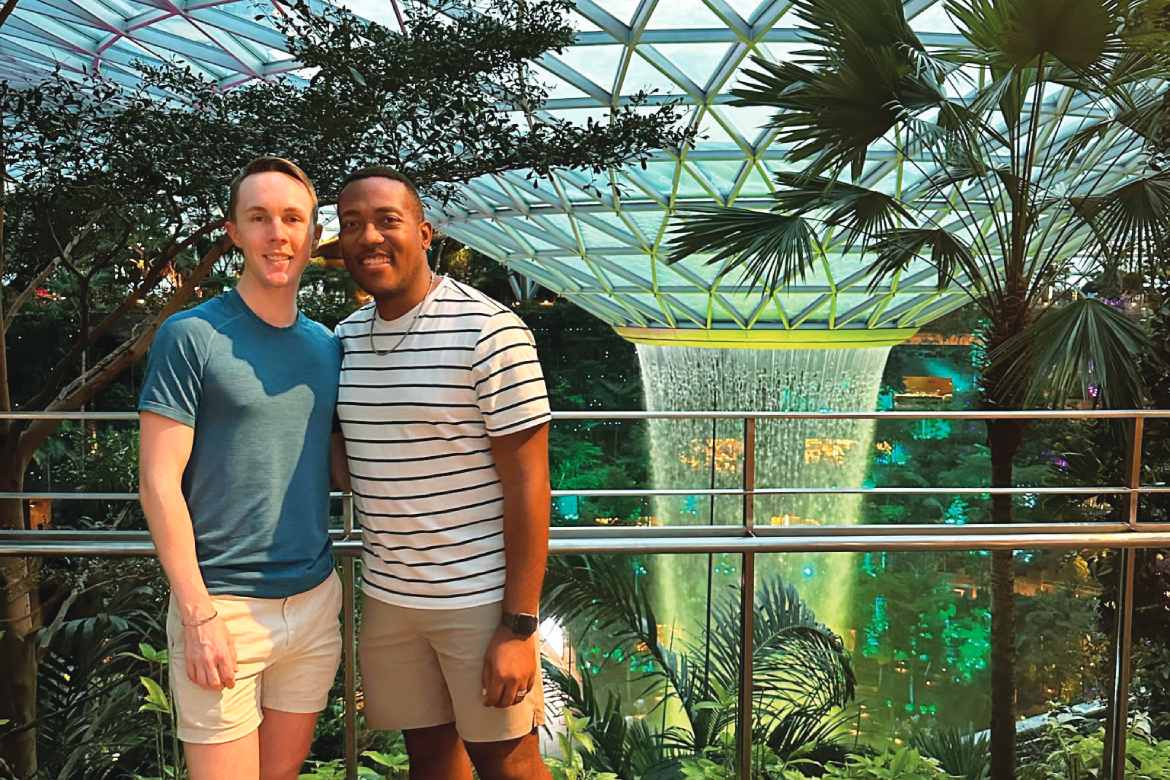 Trent Brock and Jamil Price in Singapore (Photos Courtesy of Trent & Jamil)