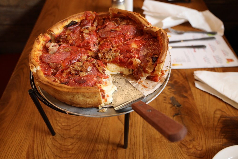 Deep Dish Chicago Pizza (Photo by Leonard Zhukovsky)
