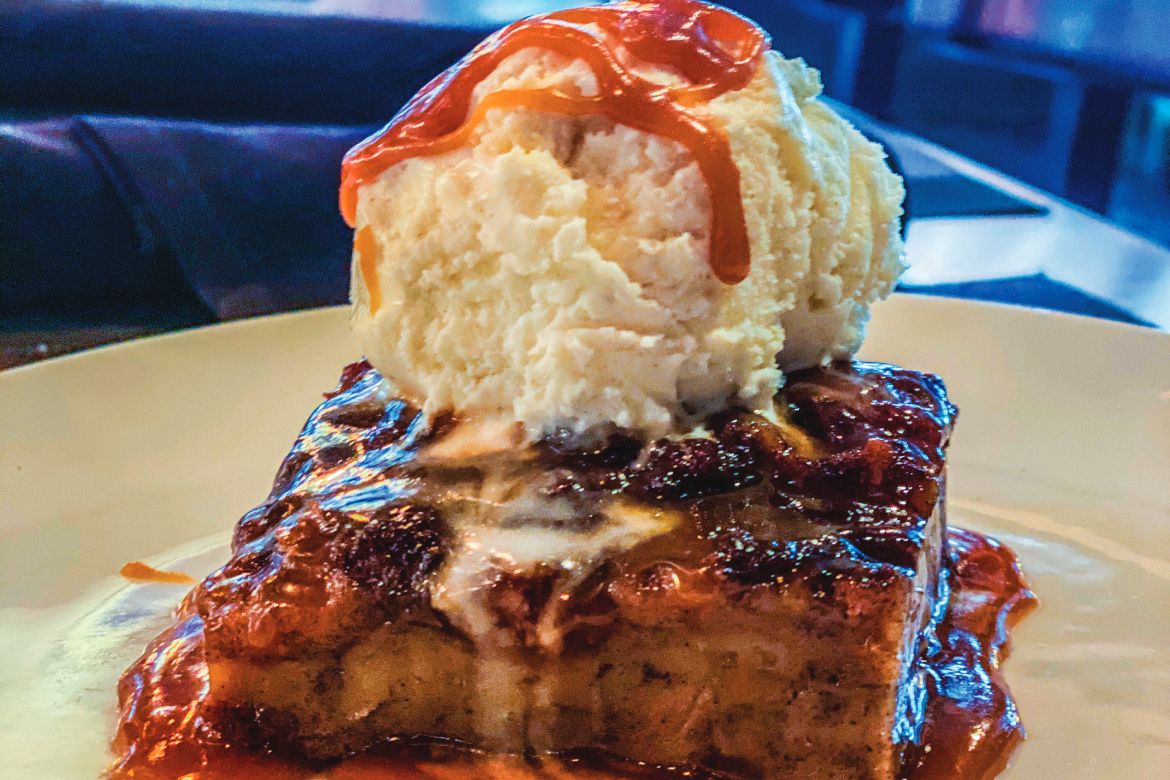 Bread Pudding at Gris Gris (Photo by Mark Chesnut)