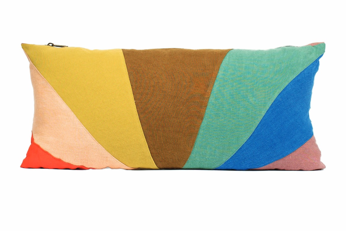 Rainbow Chic Suay Pride Rainbow Lumbar Pillow