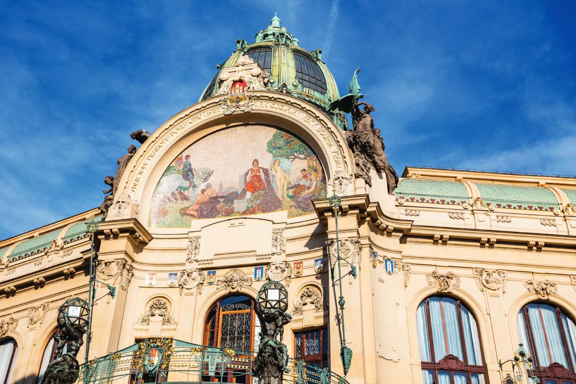 The Art Nouveau Municipal House in Prague (Photo by Maziarz)