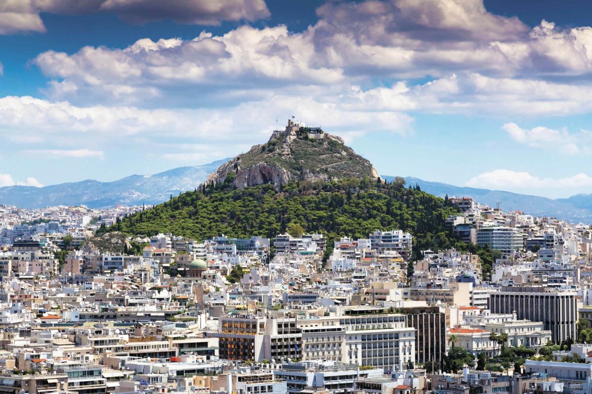 View of Mount lycabettus and Kolonaki Disgtrict from Areopagus Hill (Photo by ColorMaker)