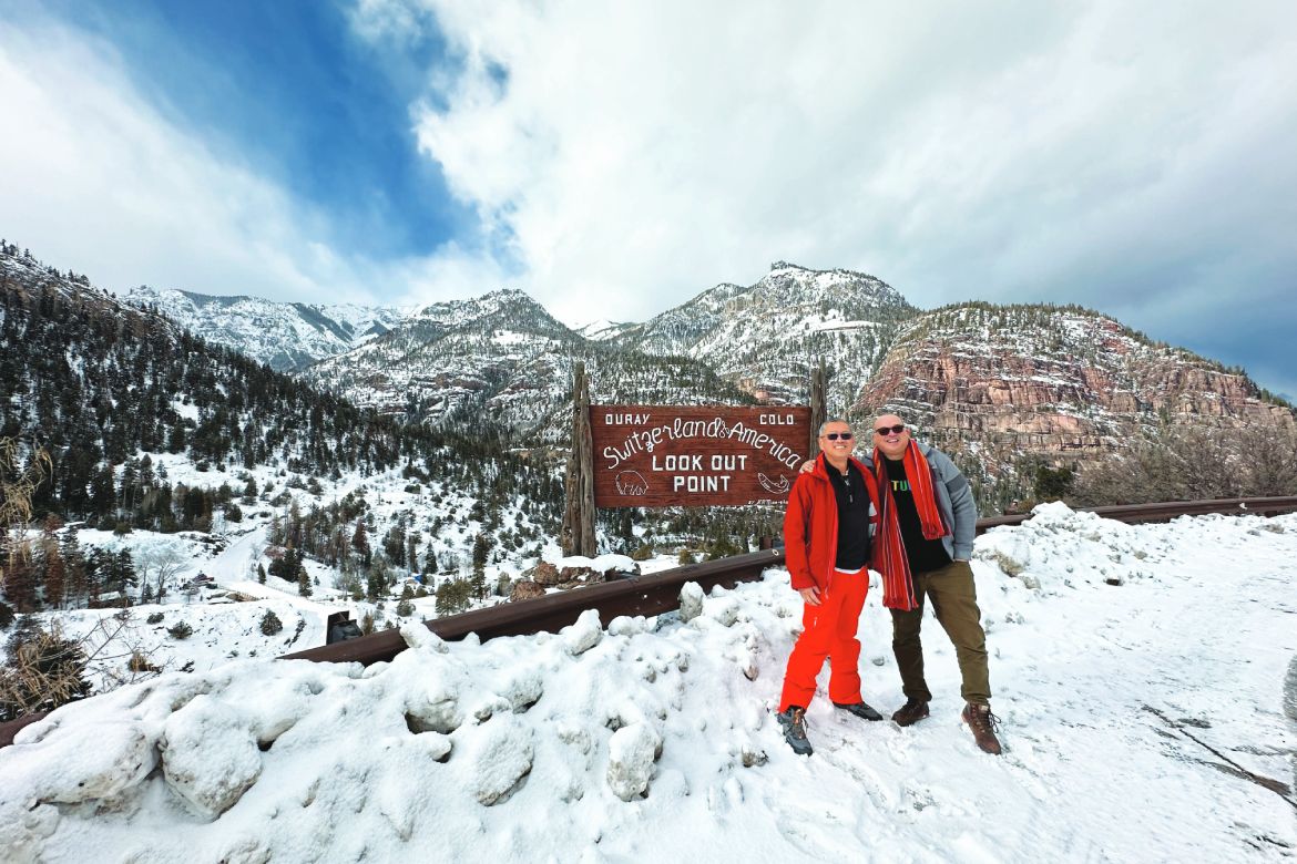 Jim and John in Ouray Colorado The Switzerland of American (Photo by Jim Gladstone)