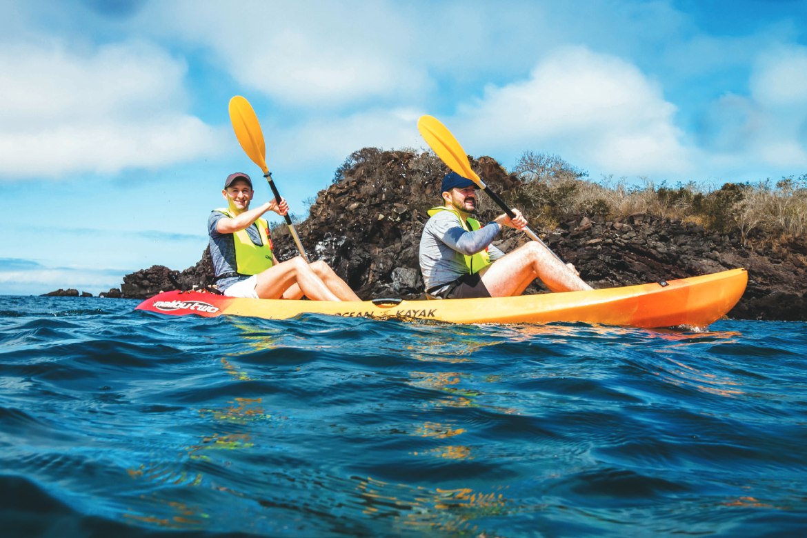 Kayaking in the Galápagos (Photo by Ecoventura)