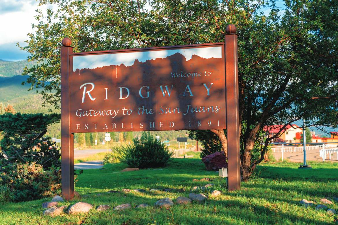 Welcome to Ridgway (Photo by Melissamn)