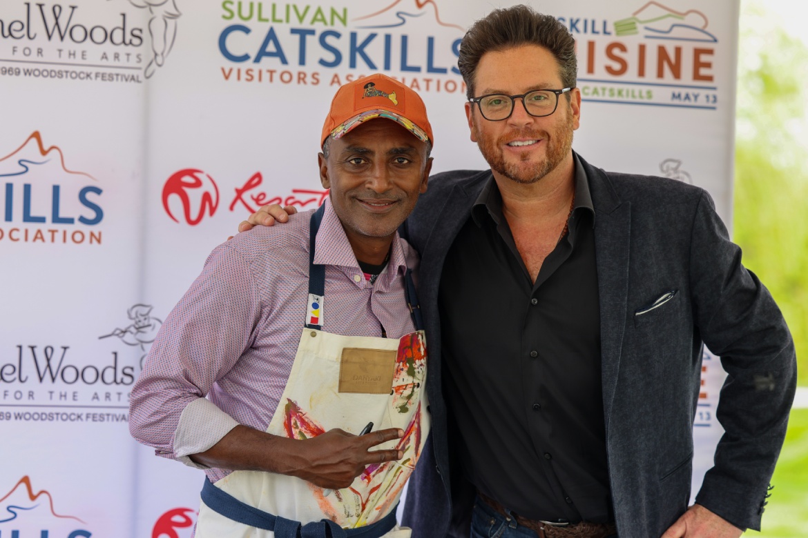 Chef Marcus Samuelsson & Chef Scott Conant at Catskills Cuisine Invitational
