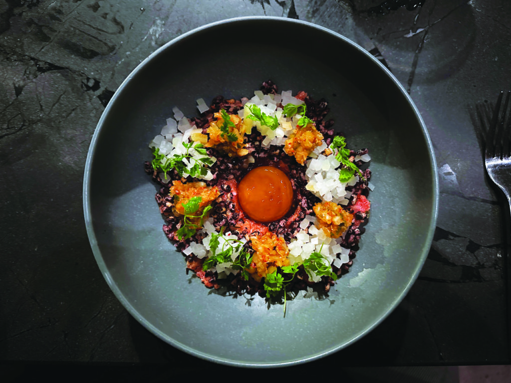 Beef Tartare at Crawford and Son (Photo by Jeff Heilman)