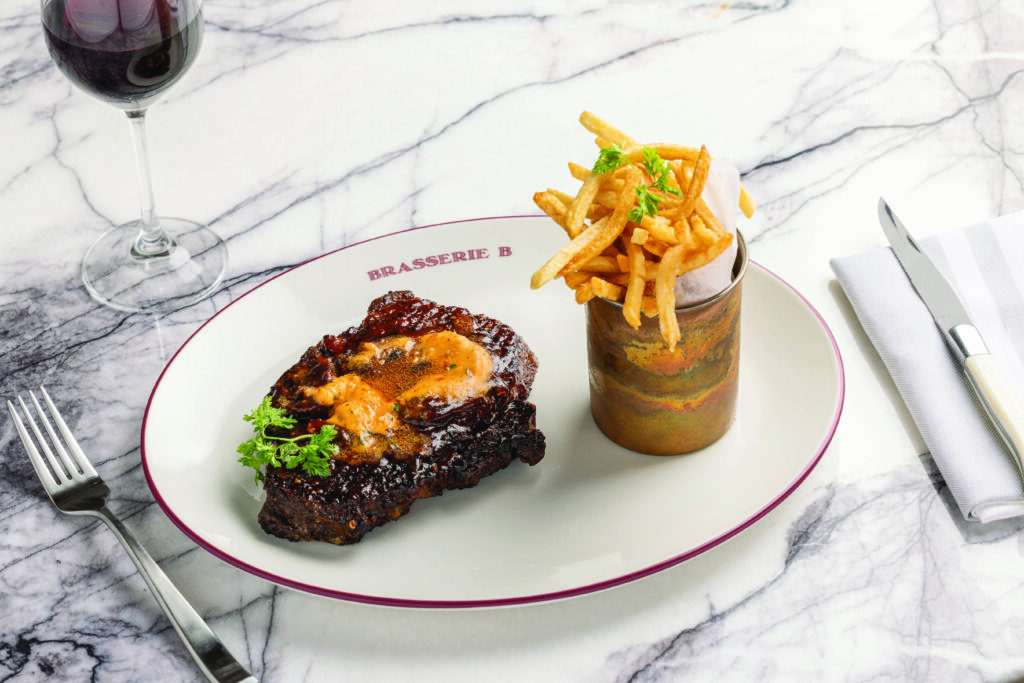 Brasserie B Ribeye Piquant Avec Frites (Photo by Caesars Entertainment)