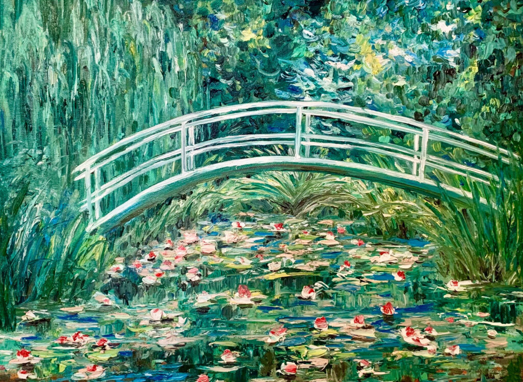 Artist Rendition of a Claude Monet Painting (Photo by Victoria OM)