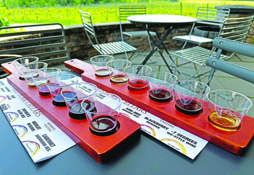 Tasting Flight at Old York Cellars (Photo by Jeff Heilman)