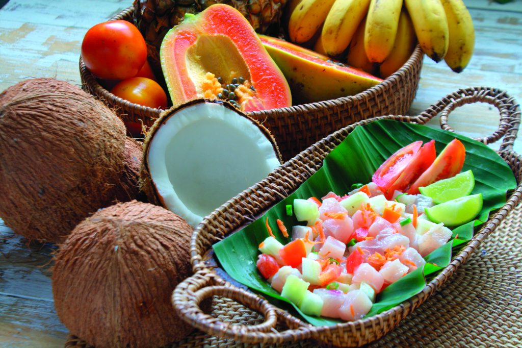 Traditional Tahitian Tuna Salad (Photo by Dolly Marlin)